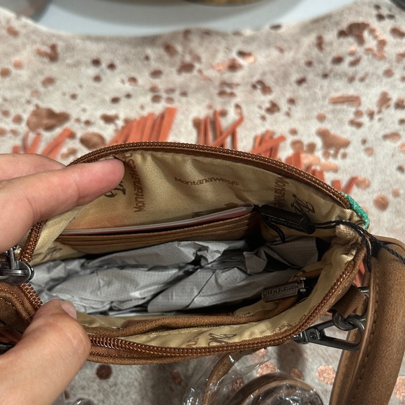 NWT Montana West Multicolor Geometric Fringe Clutch - Picture 3 of 8